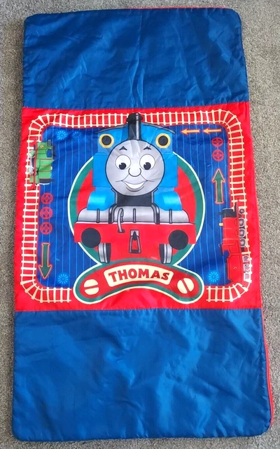 Saco de dormir Thomas the Tank 2006 motor tren de colección 4 ft azul rojo cremallera lateral