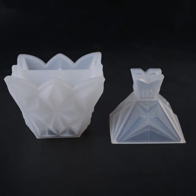 Silicone Resin Casting Mold Jewelry Pendant Container Making Mould DIY Craft