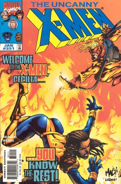 Uncanny X-Men #351 VF 1998 Stock Image