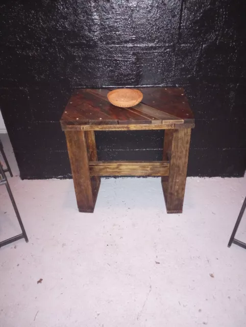 Hand Made Diagonal Top Wooden Porch Table