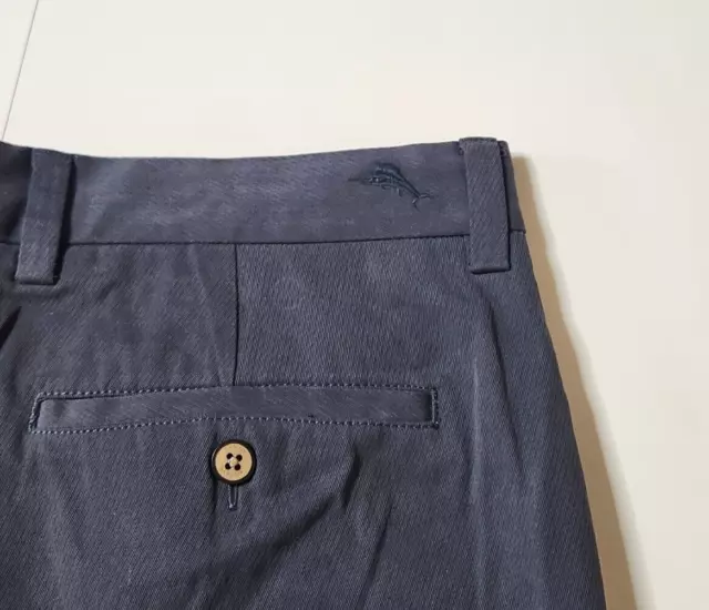 TOMMY BAHAMA MENS 33 Shorts Pleated Front Belted Pockets Silk Cotton ...