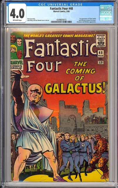 Fantastic Four #48 1st App. Silver Surfer & Galactus Marvel Comic 1966 CGC 4.0