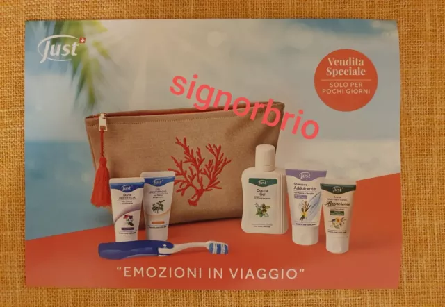 COFANETTO VIAGGIO JUST nuovo vacanze vendite speciali kit set OFFERTE  PRODOTTI EUR 44,00 - PicClick IT