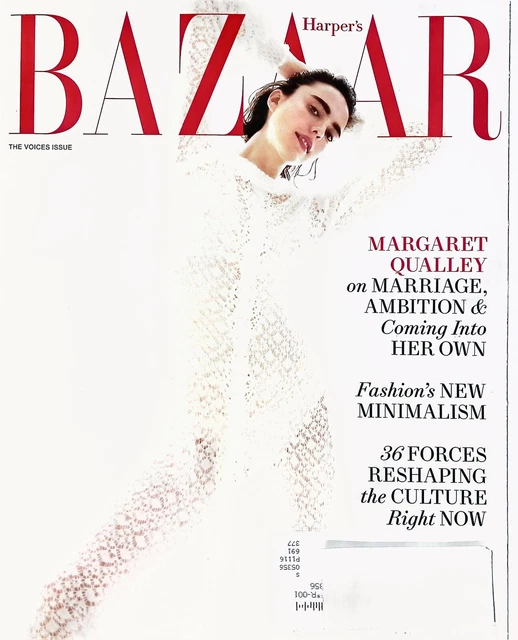HARPER'S BAZAAR MAGAZINE The Voices Issue MARGARET QUALLEY October 2023
