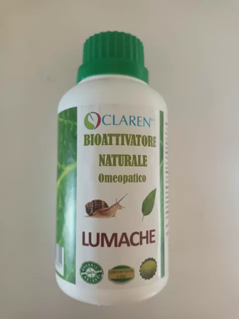 Bioattivatore Naturale Omeopatico Claren Bio Lumache 250 Ml Repellente