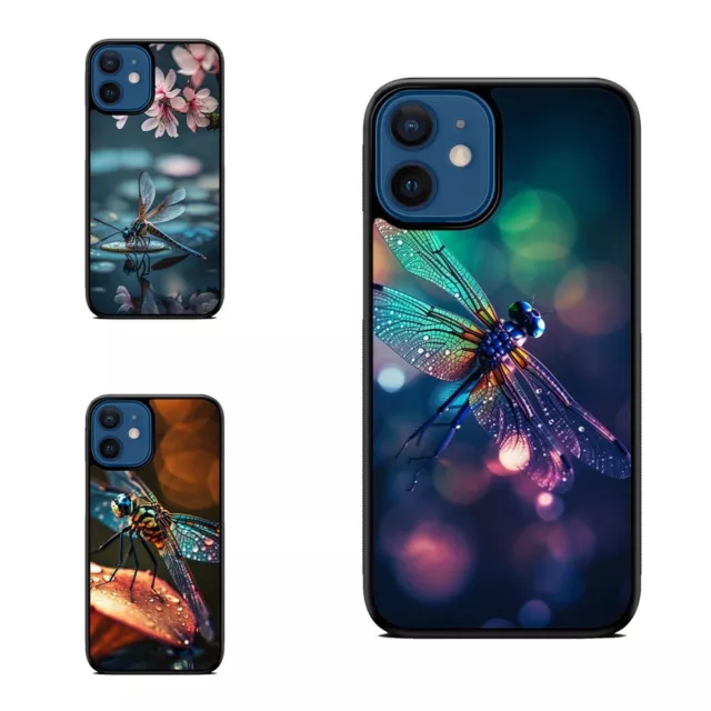 Holographic Dragonfly TPU Case For Apple iPhone 14 15 Pro XS Max Plus