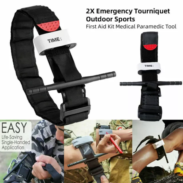 1-10x Emergency Tourniquet First Aid Release Quick Buckle Survival Paramedic Kit