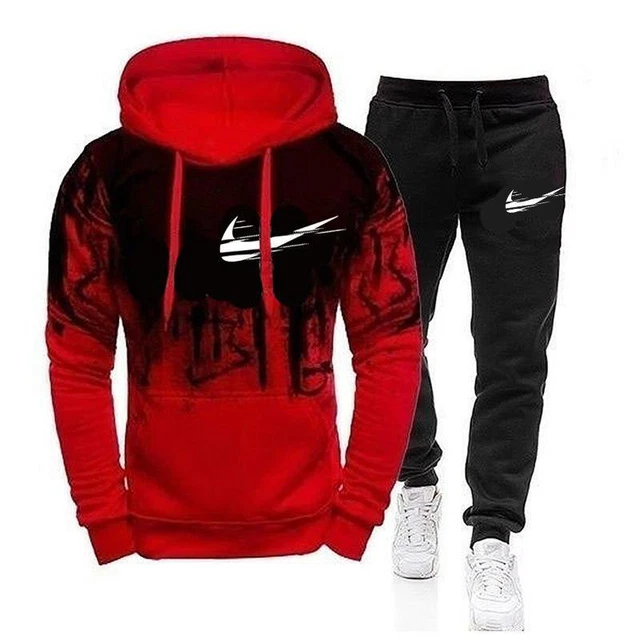 nuova tuta da uomo  felpa con cappuccio pantaloni NIKE 5