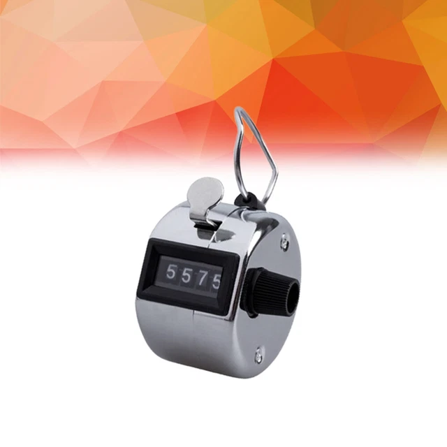 4 STÜCKE Heavy Duty Metallic 4-stellige Anzahl Clicker Hand Tally Counter Sport