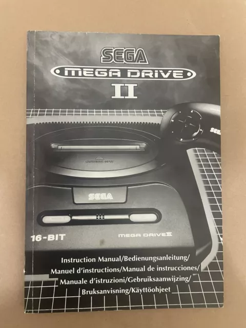 Sega Megadrive 2 Console Instruction Manual Only Pal Fast Despatch Next Day