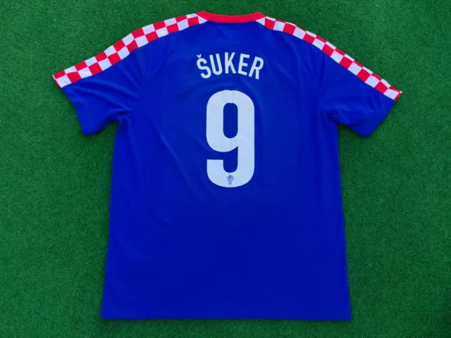 Davor Šuker #9 Jersey Croatia Football Shirt Nike XL Trikot Hrvatska Dres Suker