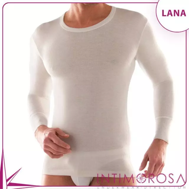 Maglia intima uomo girocollo Liabel manica lunga misto lana 05167333