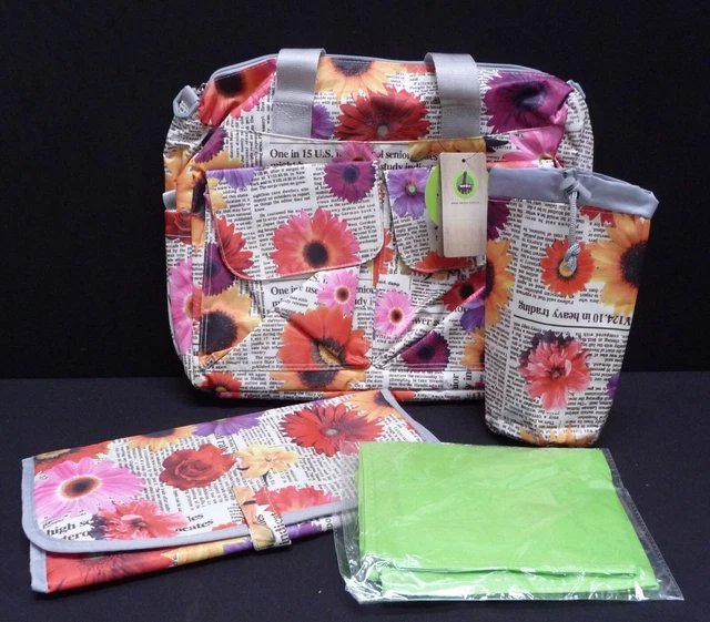 Baby Changing Bag Water Resistant With Mat and Bottle Holder