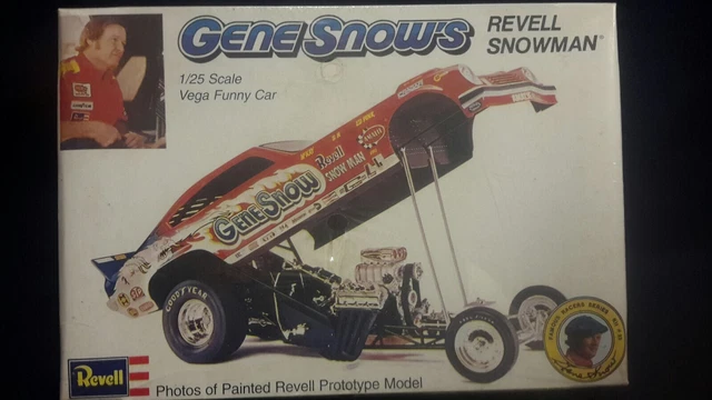 Rebel 1/25 Gene Snow Ravel Snowman Vega Funny Car Plastic Model Kit Factory... Rebel 1/25 Gene Snow Ravel Snowman Vega Funny Car Plastic Model Kit Factory...