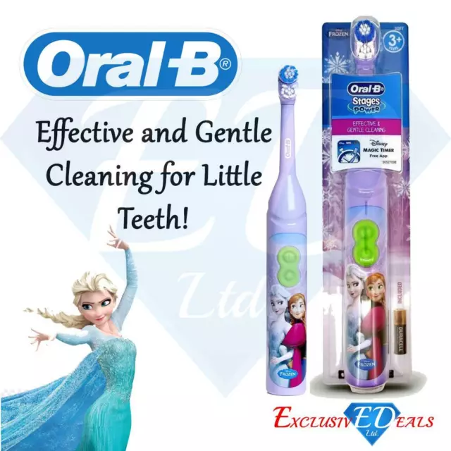 Oral B Disney Frozen Elsa & Anna, Olaf & Sven Kinder batterieelektrische Zahnbürste