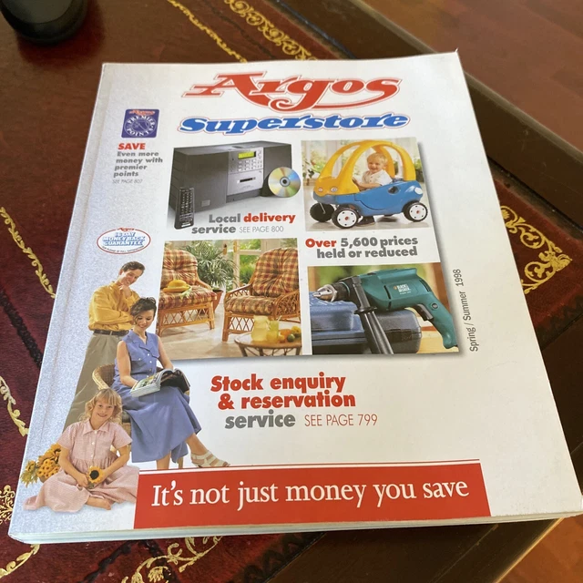 A RARE VINTAGE Spring/Summer 1998 Argos Superstore Catalogue £35.00 ...