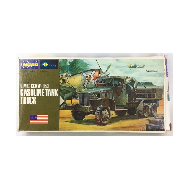 Hasegawa WWII Mini 1/72 G.M.C. CCKW-353 Gasoline Tank Truck EX Hasegawa WWII Mini 1/72 G.M.C. CCKW-353 Gasoline Tank Truck EX