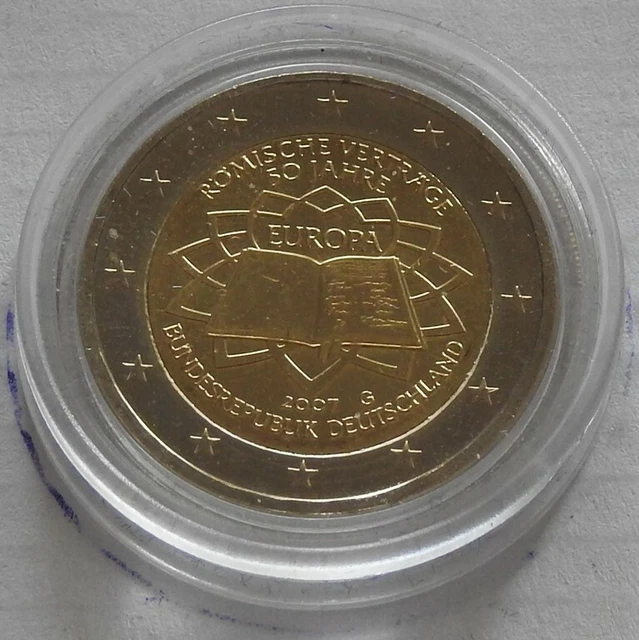 2 Euro Römische Verträge 2007 F Wert 2 EURO 2007 Deutschland Sondermünze "50 Jahre-Römische Verträge" Prägez