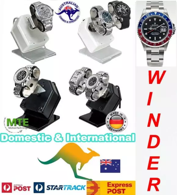 Single/Dual Automatic Watch Winder : model:WTA100/220; Made in Germany by MTE