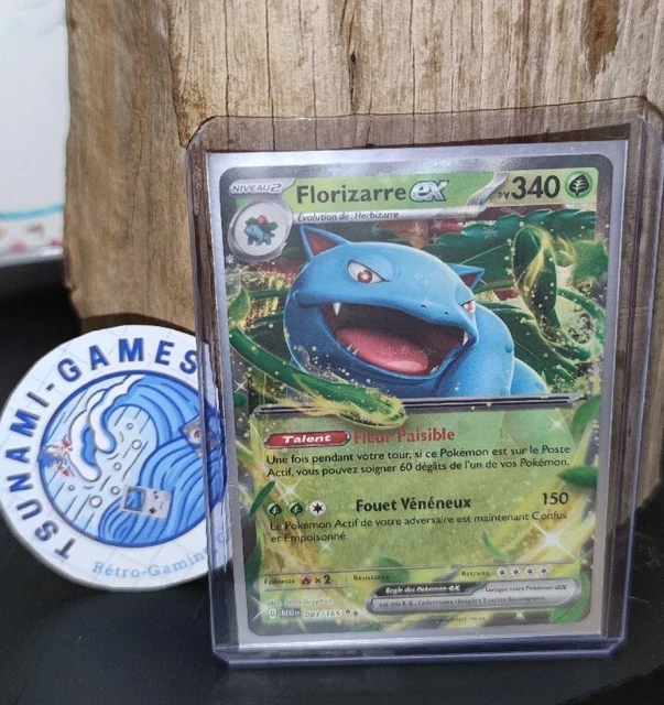 Rare Collectible Debit Cards Cards Pokemon Card FLORIZARRE 003/165 EX Ultra  Rare - MEW 151 French Near Mint Rare Black Collectible Credit Cards Cards