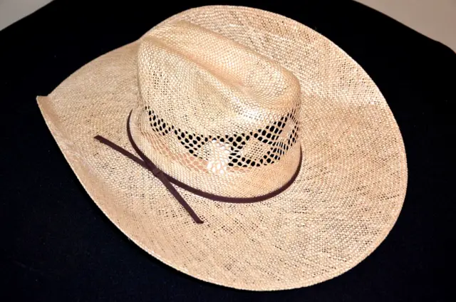 Atwood Bosque  7 1/4 Straw Cowboy Hat Long Oval