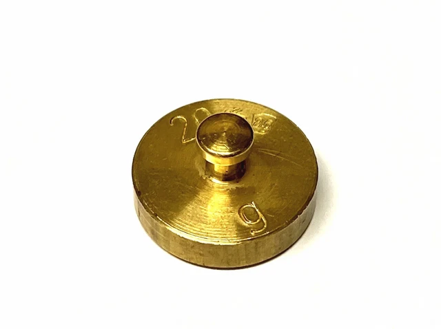 Alte Apotheker-Gewichte Messinggewichte 20 g Apothekergewichte Waage Balkenwaage