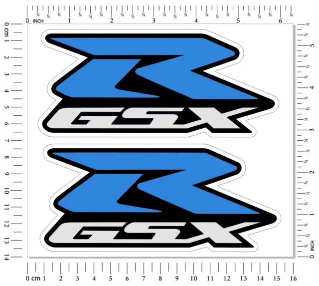 GSXR Suzuki 600 750 1000 Laminated Stickers Set Motorcycle Fairing Logo Decals