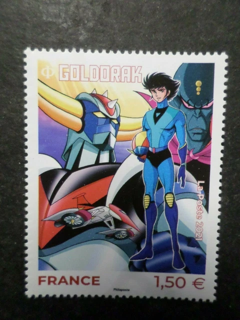 Lots Timbres Goldorak 1 Jrs, Les 2 Enveloppe Et Le Document Philatelique Et Bloc 01 Dm