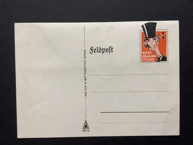 Third Reich, Chamberlain Propaganda Fieldpost Card, 1/5/40 Excellent Unused