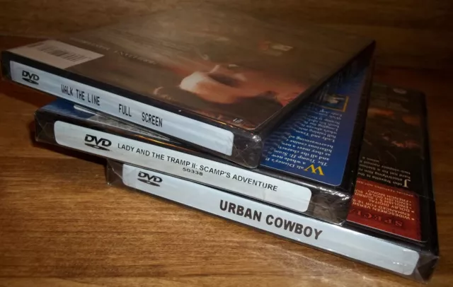 3 New DVD's + Bonus Item - Urban Cowboy - Walk the Line - Lady & the Tramp.....b 3