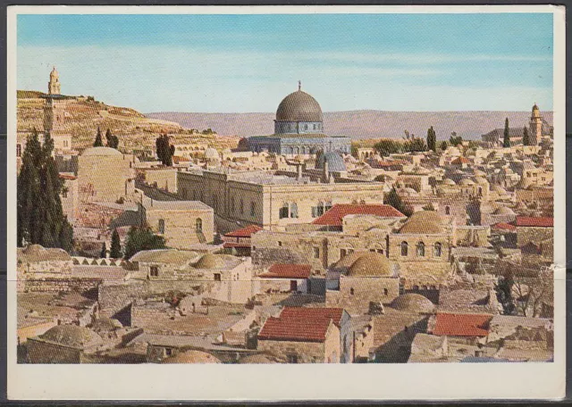 Jordanien Jordan used Post Card Postkarte Landschaft landscape Jerusalem [cm604]