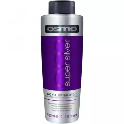 Champú Osmo SUPER PLATEADO sin amarillo, sin sulfatos, tóner para cabello de ceniza 300 ml