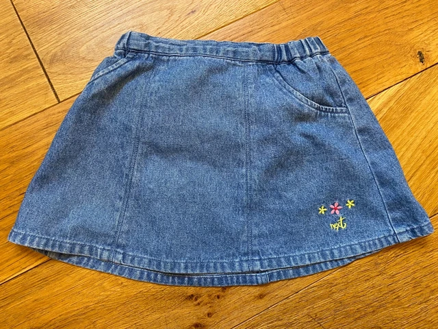 NEXT Gonna denim vintage bambina con mutandine incorporate 12-18 mesi
