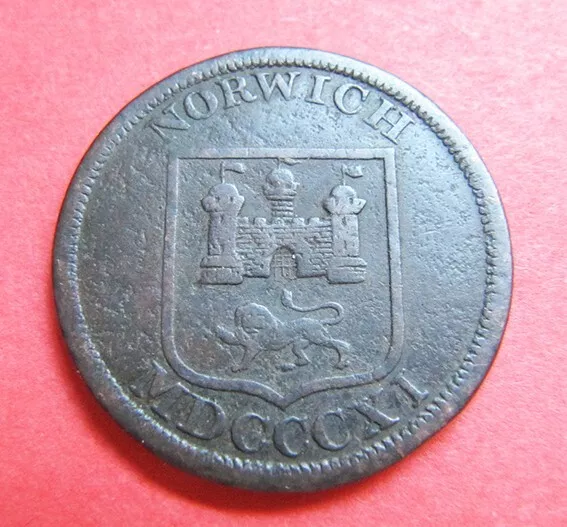 A nice 1811 Norwich 'Newton Silversmith and Jewellers' token