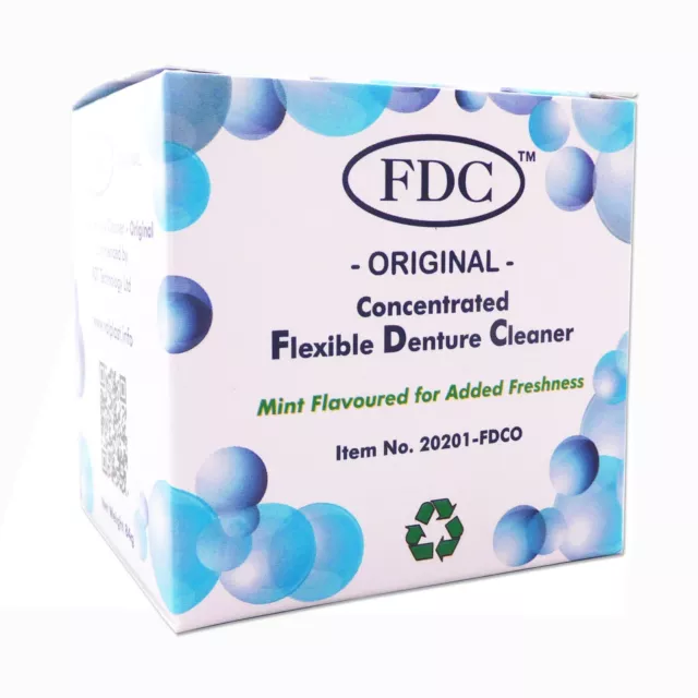 Flexible Denture Cleaner FDC ~ 12 Sachets 3 Months Cleaning