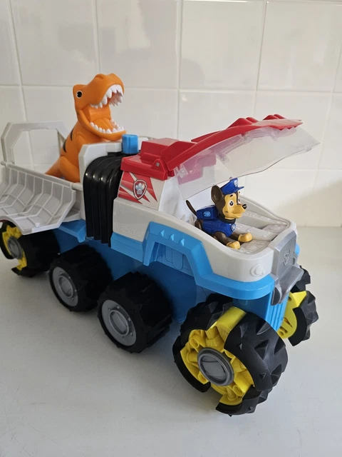 PAW PATROL DINO Rescue Dino Patroller Motorised Team Vehicle with Chase ...