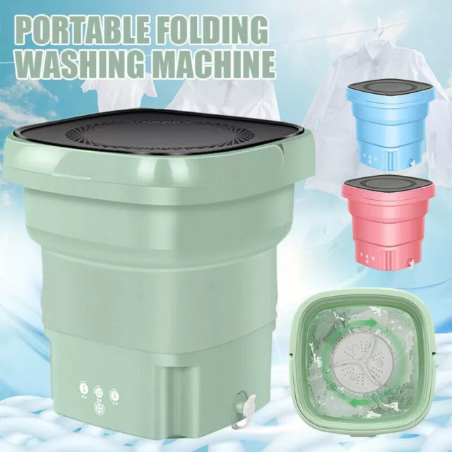 Portable Mini Washing Machine Bucket Folding Laundry Machine Baby Clothe Washing