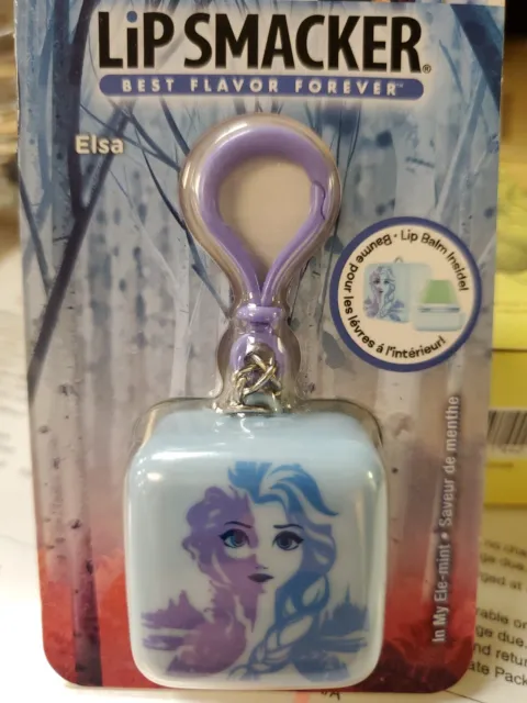 Disney Frozen 2 Anna  Lip Smacker Cube Lip Balm Keychain Clip  Ele-mint