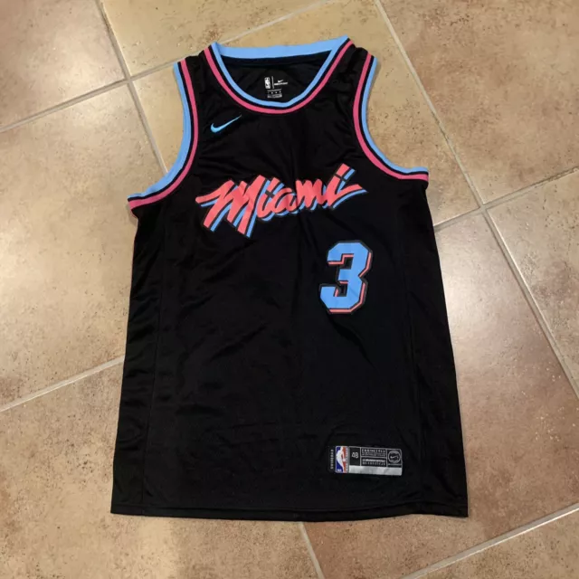 Nike Wade 3 NBA Jersey Miami Swingman 54 Miami vice pink blue