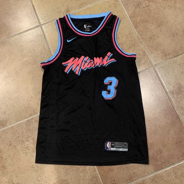 Nike Dwyane Wade Miami Heat Vice Nights Blue Pink Swingman Jersey