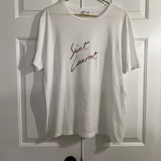 Ysl Saint Laurent Unisex Tee Shirt Size Large Boxy