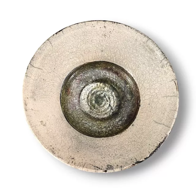 Studio Art Pottery Clay Bowl In Raku Glazed Rustic Hand Made Wheel Thrown Bowl Studio Art Pottery Clay Bowl In Raku Glazed Rustic Hand Made Wheel Thrown Bowl