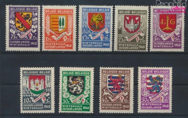 Belgique 535-543 neuf 1940 ai (9933348