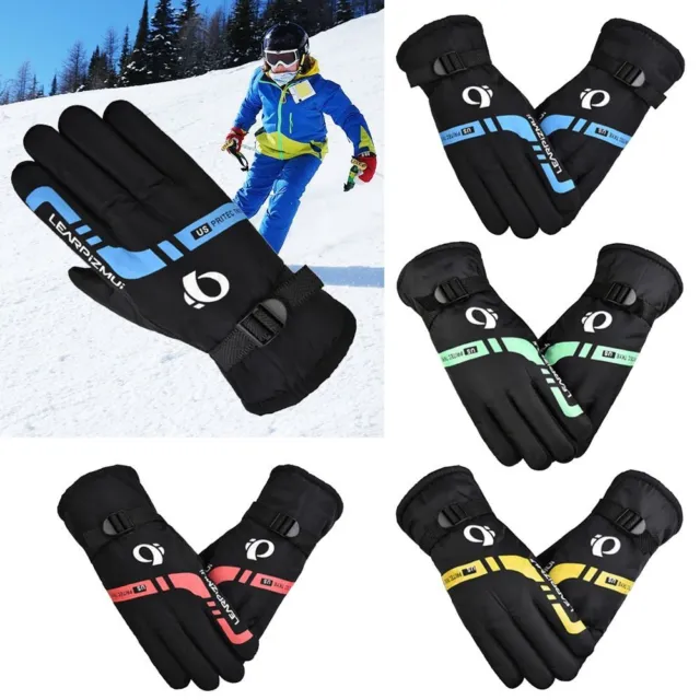 Warm Children Ski Gloves Long-sleeved Mitten Outdoor Riding Snow Snowboard