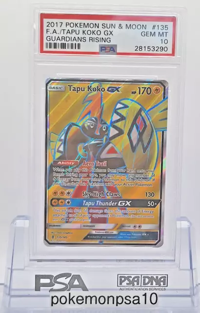 Mavin  Pokemon TCG MISCUT ERROR Tapu Koko GX Full Art 135/145