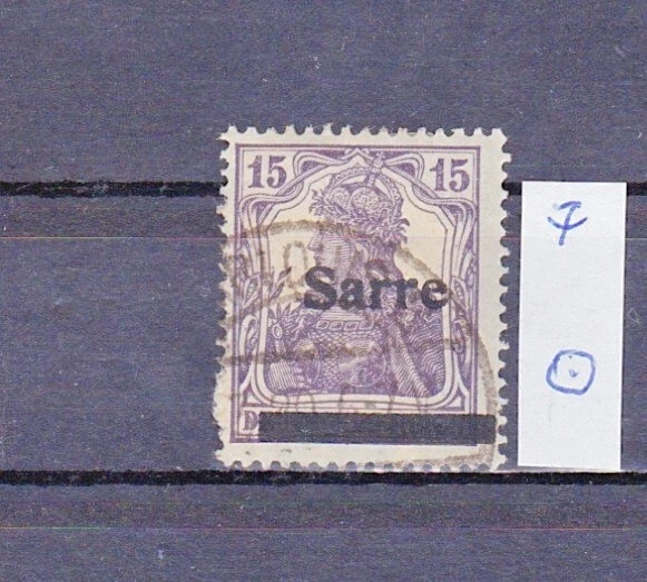 saargebiet bis 1934: Mi. Nr. 7 gestempelt