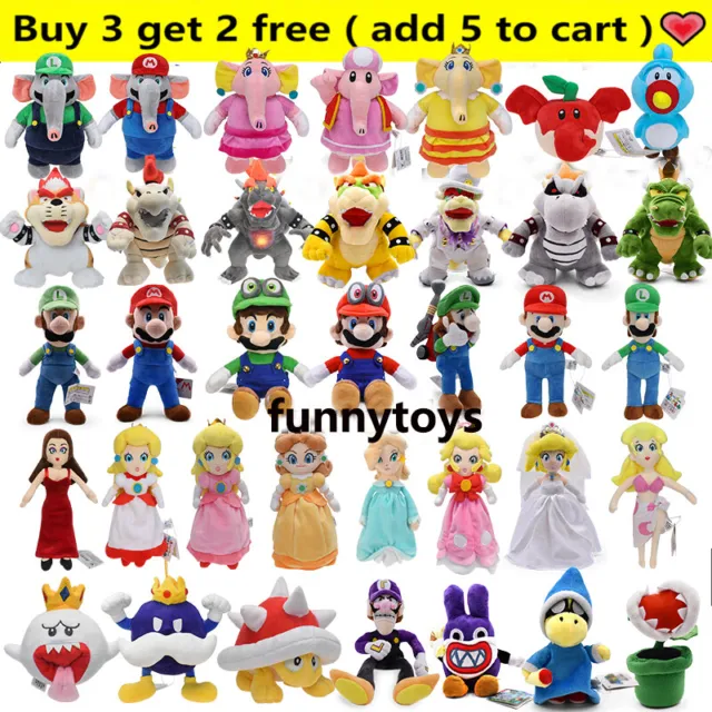 Super Mario Bros Wonder Soft Plush Toys Stuffed Doll Kids Birthday Xmas Gifts UK