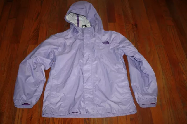 The North Face HYVENT Girls PURPLE Lightweight Windbreaker Jacket size xl 18