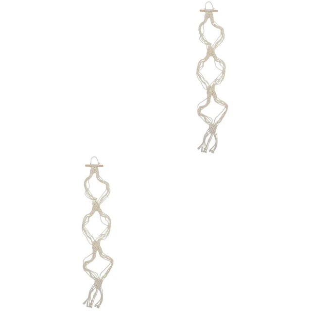 2x Bohemia Cotton Rope Hat Hanger Wall Hat Organizer Wall Hat Hanger