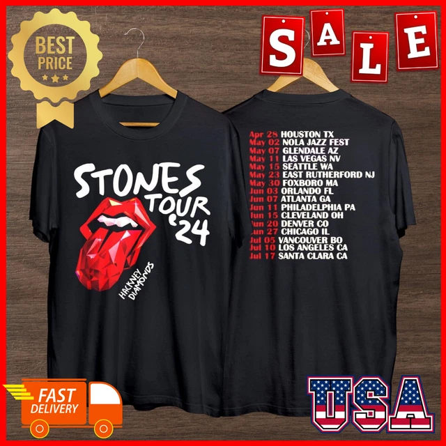 HOT.!! THE ROLLING Stones Hackney Diamonds Tour 2024 Unisex Classic T